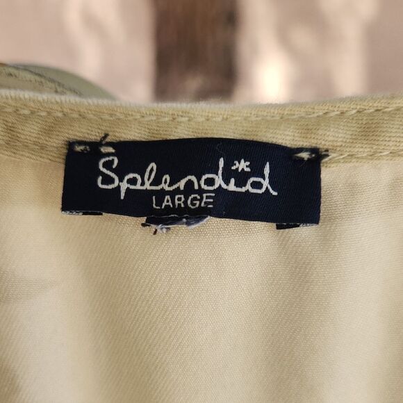 Splendid Size Large Cream Camoflauge Sleeveless Dress - Picture 2 of 5